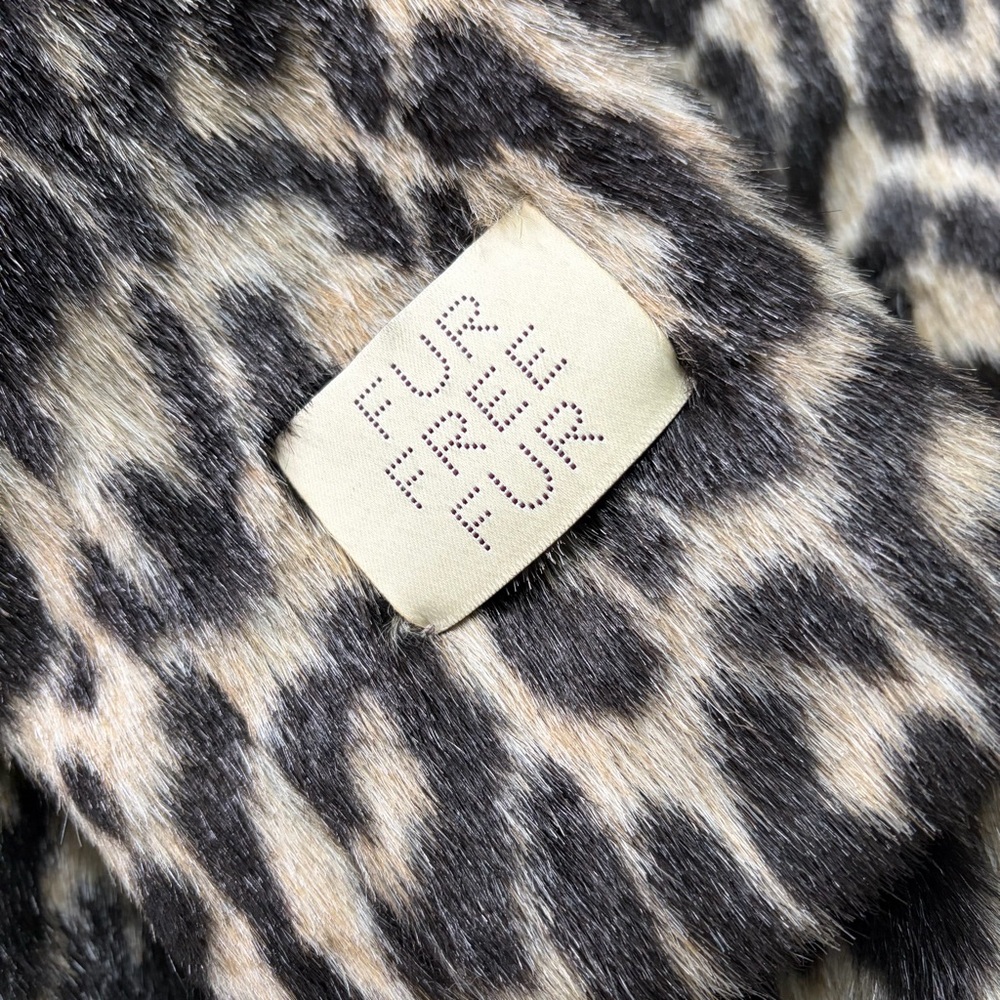 STELLA McCARTNEY Faux Fur Leopard Print Coat - Picture 7 of 9